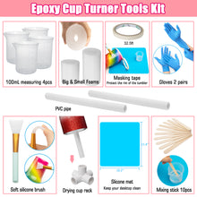 Load image into Gallery viewer, CPPSLEE Cup Turner For Tumblers, Metal Frame Tumbler Turner Machine Kit, Tumbler Spinner DIY Crafts, Cup Spinner with Silent Balance Steering Shaft
