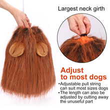 Load image into Gallery viewer, CPPSLEE Halloween Lion Mane Wig Costume - Make Your Dog Lion King - Adjustable Washable Comfortable Fancy Lion Hair Dog Clothes Dress for Halloween
