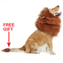 Load image into Gallery viewer, CPPSLEE Halloween Lion Mane Wig Costume - Make Your Dog Lion King - Adjustable Washable Comfortable Fancy Lion Hair Dog Clothes Dress for Halloween
