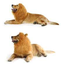 Load image into Gallery viewer, CPPSLEE Halloween Lion Mane Wig Costume - Make Your Dog Lion King - Adjustable Washable Comfortable Fancy Lion Hair Dog Clothes Dress for Halloween (A-Brown with Ear &amp; Tail)
