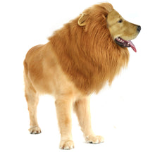 Load image into Gallery viewer, CPPSLEE Halloween Lion Mane Wig Costume - Make Your Dog Lion King - Adjustable Washable Comfortable Fancy Lion Hair Dog Clothes Dress for Halloween (A-Brown with Ear &amp; Tail)
