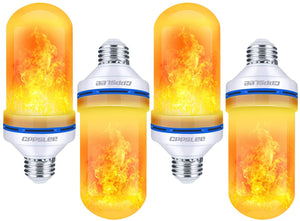 🎄Wapike flame effect LED bulb, four kinds of Christmas decoration pattern LED bulb, 🔥hotel, bar/festival